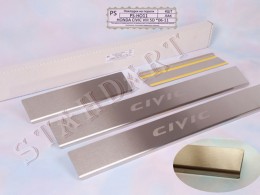 Накладки на пороги Honda CIVIC VIII 5D (2006-2011)